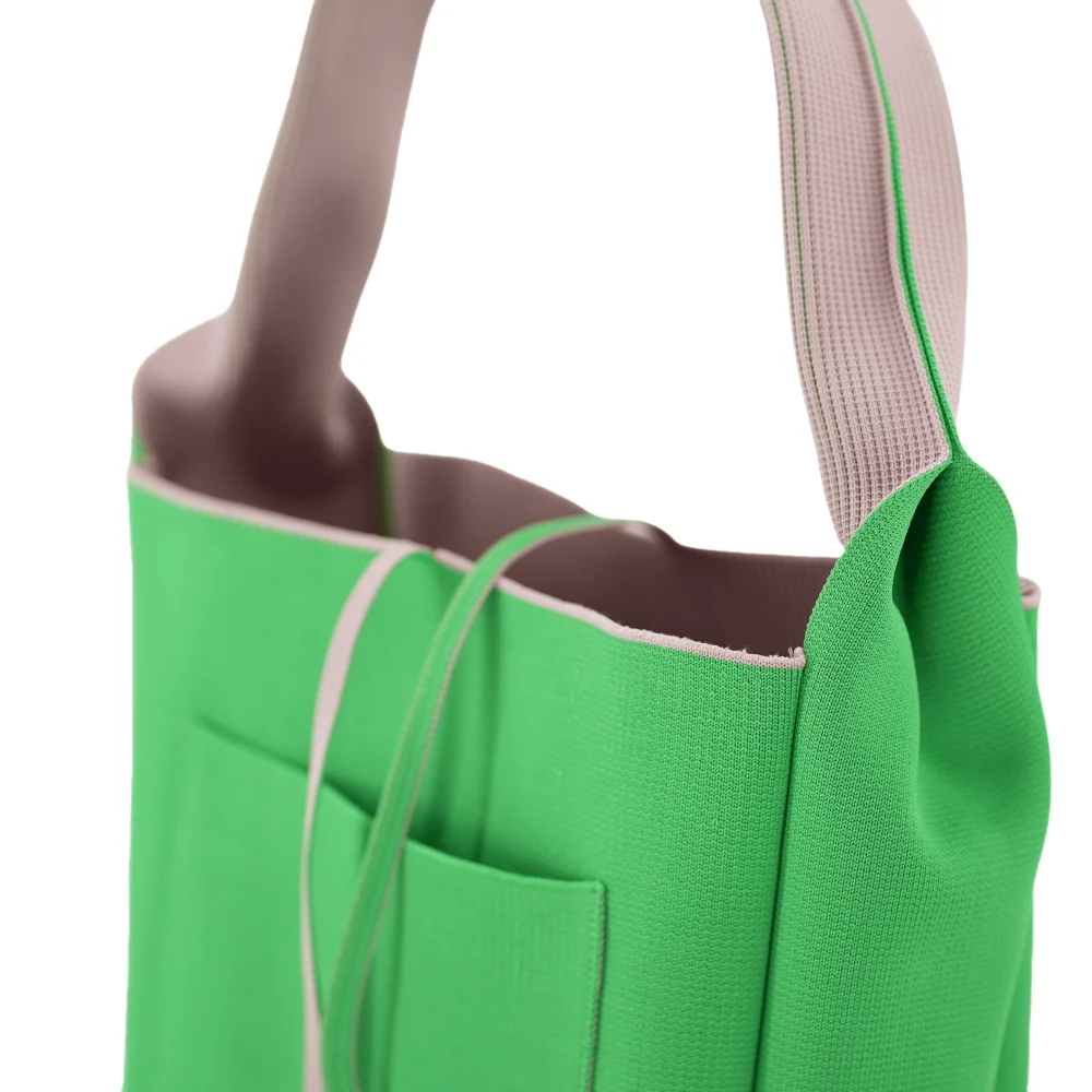 Women's Small Polyester Crochet Knitting Bag Portable Organizer for Coin Purses Knit Wallet - FS-011 - Detail