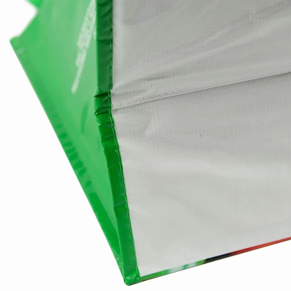 Waterproof custom printing reusable recycled rpet gift shopping tote bas with handles - JR22PT05 - Detail