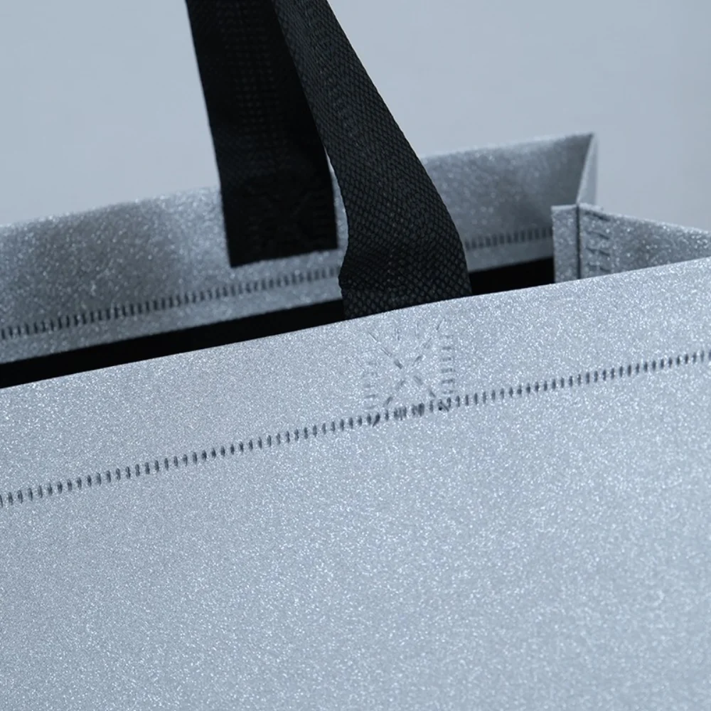 cheap wholesale Silver color laminated ultrasonic pp non woven shopping bag - JR23-UL03 - Detail