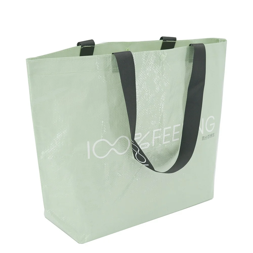Customized reusable tote shopping bag recycled eco non woven bag with logo - PW23R009 - Detail