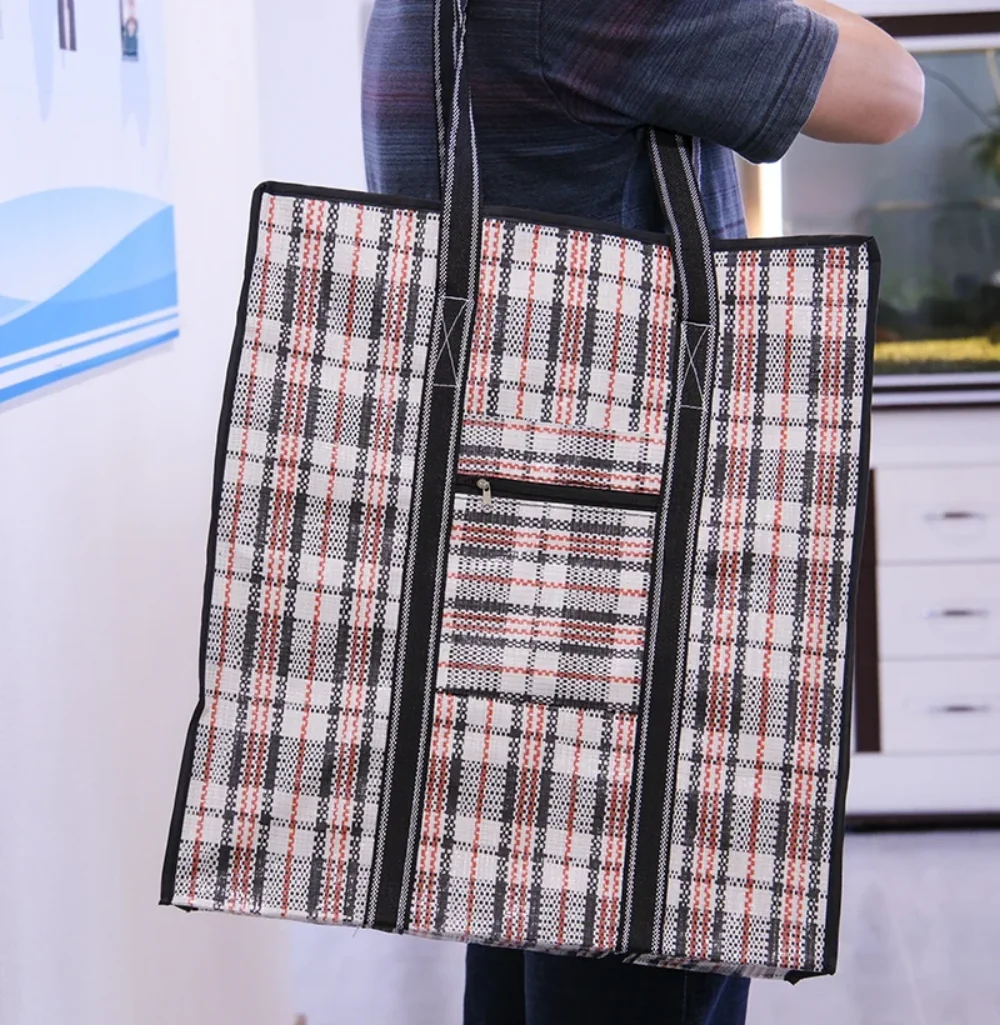 PVC check bag with nylon stripe handle - SP23A005 - Detail