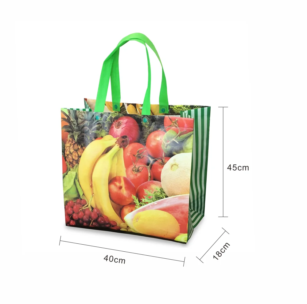 Wholesale Cheap Price custom logo promotional colorful pp non woven grocery bag for shopping - SP23A009 - Detail